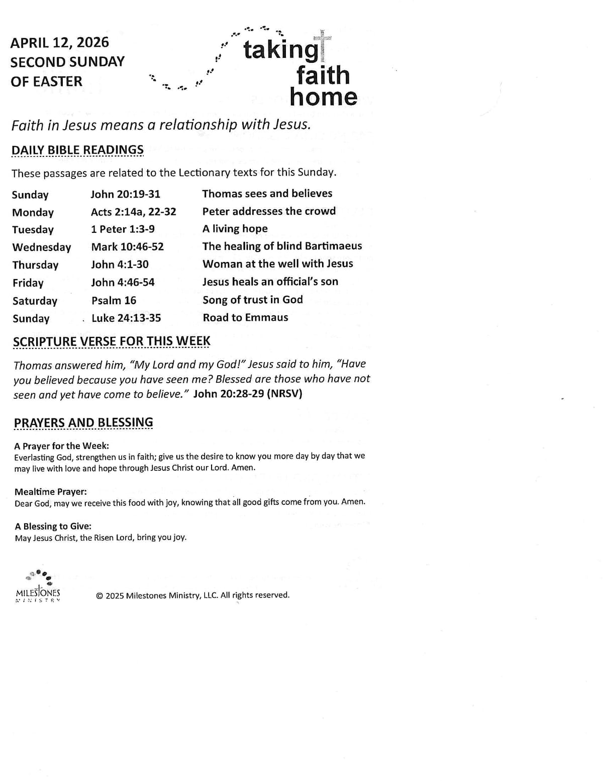 Taking Faith Home 4.12