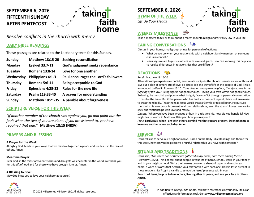 Taking Faith Home