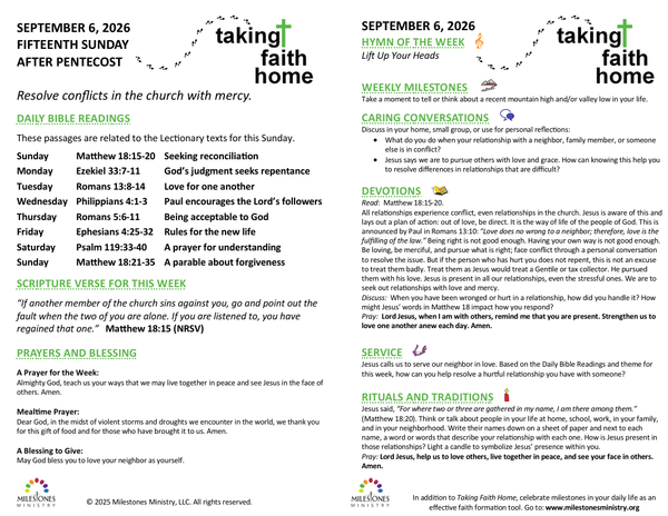 Taking Faith Home