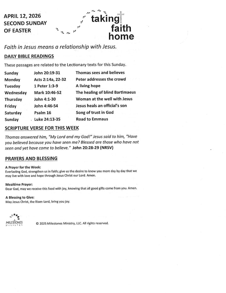 Taking Faith Home 4.12